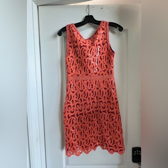 BCBGMaxAzria/BCBG Gabrielle sequined Sz XS Dress $548 - Picture 3 of 9